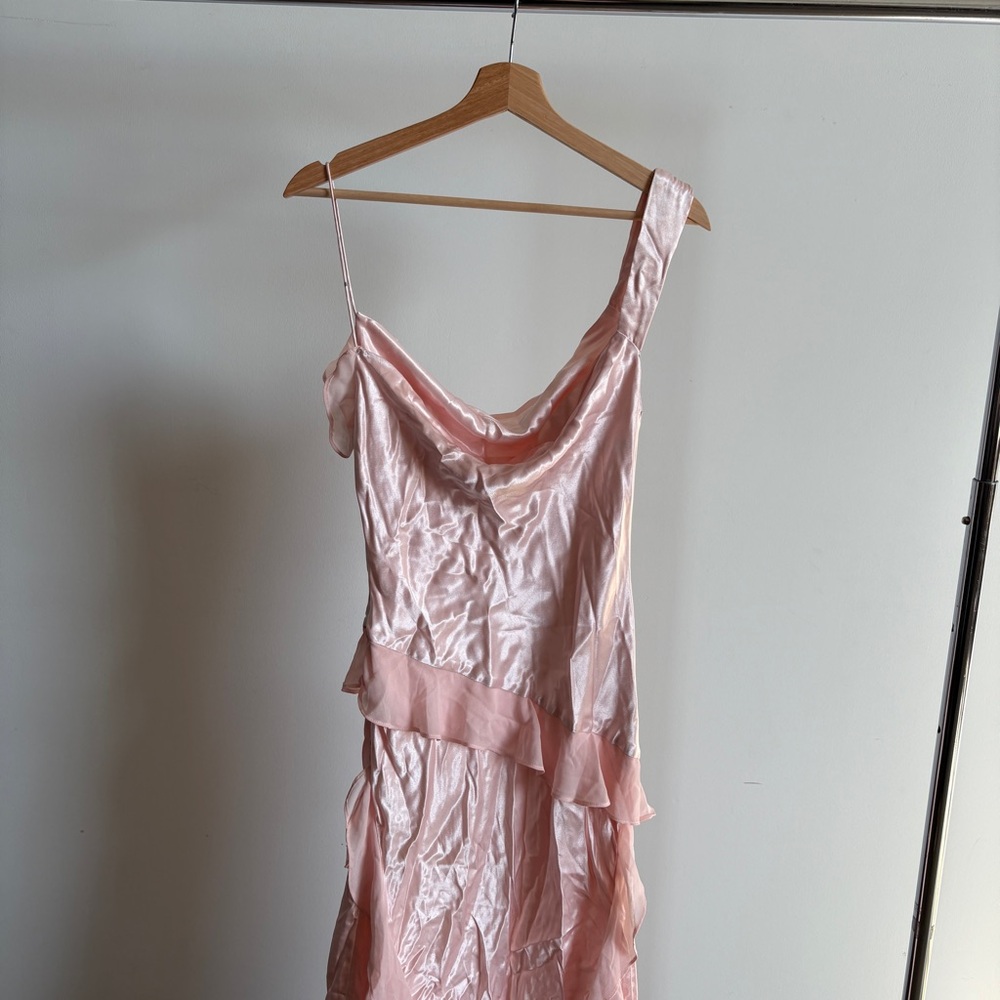 NWT Baby Pink For Love And Lemons “Sawyer” Midi Dress Sz 4 - Picture 8 of 14
